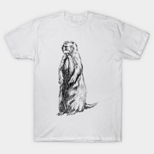 Groundhog Print T-Shirt